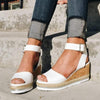 Lydiashoes Casual Daily Comfy Adjustable Buckle Wedges