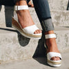 Lydiashoes Casual Daily Comfy Adjustable Buckle Wedges