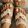 Lydiashoes Studded Toe Post Flat Slipper