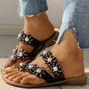 Lydiashoes Studded Toe Post Flat Slipper