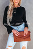 Esen Ribbed Bell Sleeve Knit Sweater