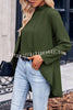 Round Neck Long Sleeve Fake Two Piece Shirt