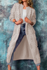 Pompon Crochet Duster Cardigan