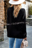 Solid Color Single Breasted Fringed Long Sleeve Shirt