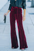 Cheerful Velvet Seam Flares Pants