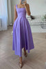 Elegant Lady Square Neck Solid Color Swing Formal Maxi Dress