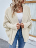 Temperament Commuter Solid Color Knit Cardigan Ladies Sweater