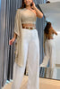 Feelin' Yourself One Shoulder Ruffle Sleeve Back Lace-up Crop Top