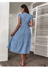 Boho High Waist Summer Midi Floral Dress Bella