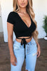 Short Sleeve Wrap Top