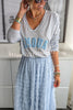 My Darling Dear Tulle Elastic Waist Tiered Midi Skirt