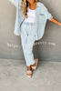 Vintage Look You Love Pocket Washed Denim Oversized Jacket