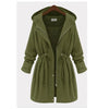 Slim Waist Hooded Coat Casual Outwear