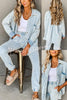 Vintage Look You Love Pocket Washed Denim Oversized Jacket