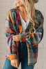 Multicolor Brushed Check Western Button Jacket