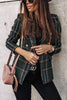 Good Catch Double Breasted Plaid Blazer
