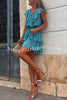 New To Love Ruffle Smocked Waist Tiered Mini Dress