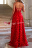 Daydream Off Shoulder Embroidered Tulle Floral Back Lace-up Prom Formal Maxi Dress