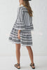Pay It Forward Embroidered Printed Mini Dress