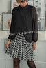 Rooney Pleated Petal Turtleneck Long Sleeve Relaxed Blouse