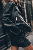 Best Item Sequin Side Ruched Elastic Waist Stretch Mini Skirt