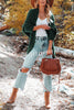 Holiday Spirit Cable Dolman Cardigan