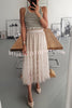 My Darling Dear Tulle Elastic Waist Tiered Midi Skirt