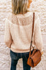 Lace Patchwork O Neck Sweater
