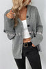 Hooded Single Breasted Drawstring Long Sleeved Top