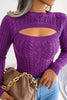 Jessica Cutout Cable Knit Sweater