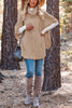 Beside The Fire Cable Poncho Sweater