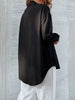 Leisure Buttoned Floral Printed Color-Block Lapel Collar Blouses&Shirts Tops