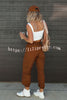 Let¡¯s Rewind Nylon Elastic Waist Pocketed Cargo Pants
