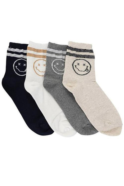 In Your Face Smiley Socks