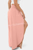 Casual High Rise Slit Elastic Waist Yoga Pants
