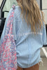 Keep It Cozy and Cute Textured Button Front Pocket Relaxed Pullover