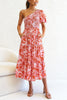 Beautiful Girly Floral Pocketed Smocked Midi Dress