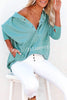 Coffee Perks Cotton Pocketed Henley Hoodie