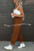 Let¡¯s Rewind Nylon Elastic Waist Pocketed Cargo Pants