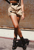 Pockets Cargo Shorts With Belt