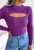 Jessica Cutout Cable Knit Sweater