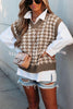Beauty Brains Houndstooth Knit Sweater Vest