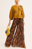 Print Belted Palazzo Pant