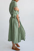 Roomy linen Kimono With Belt