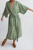 Roomy linen Kimono With Belt