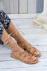 Cross Straps Hollow Gladiator Flat Sandals