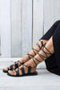 Cross Straps Hollow Gladiator Flat Sandals