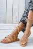 Cross Straps Hollow Gladiator Flat Sandals
