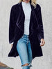 Women'S Long Sleeve Velvet Casual Plain Outerwear