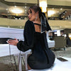 Square neck velvet sheath dress